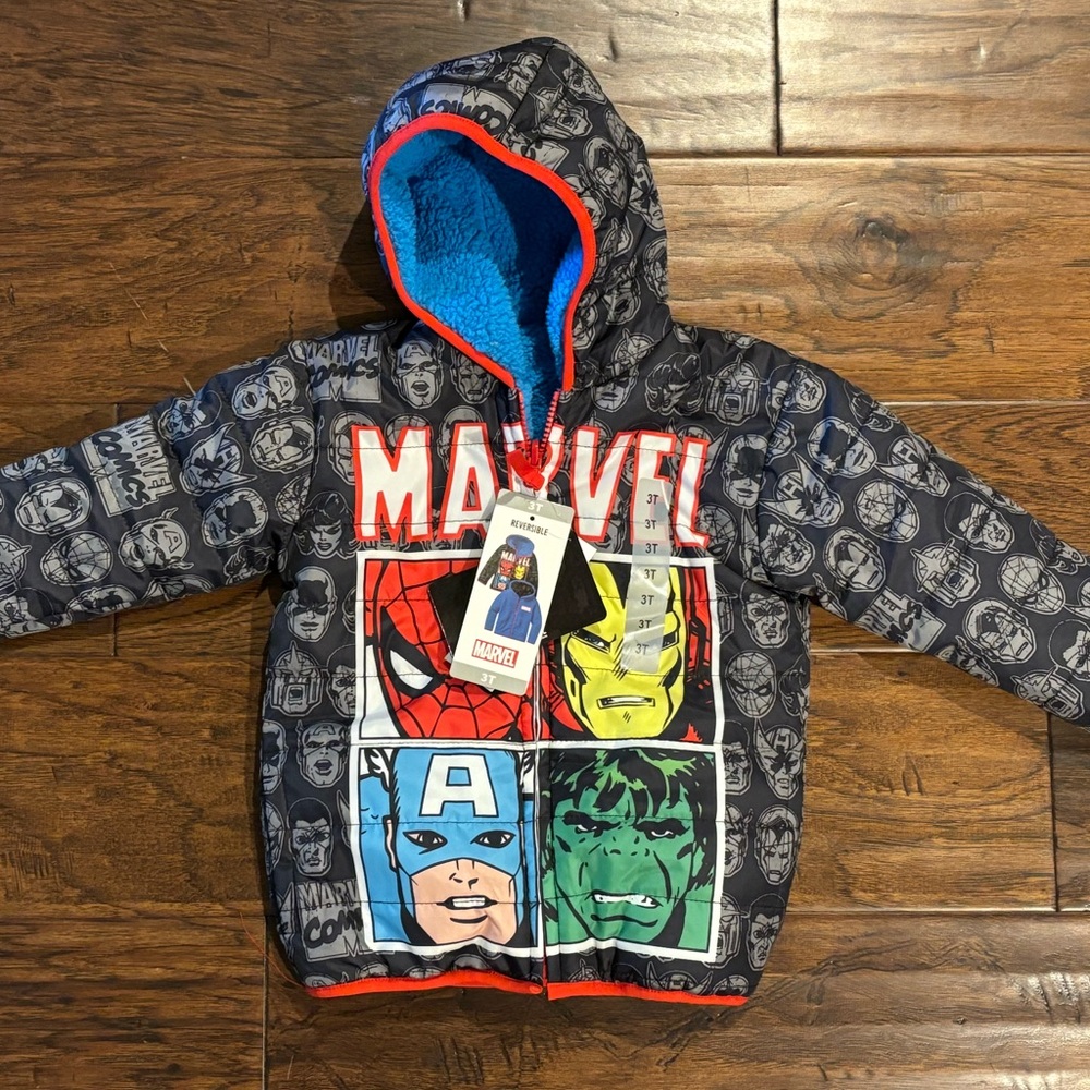 Disney reversible, puffer jacket.